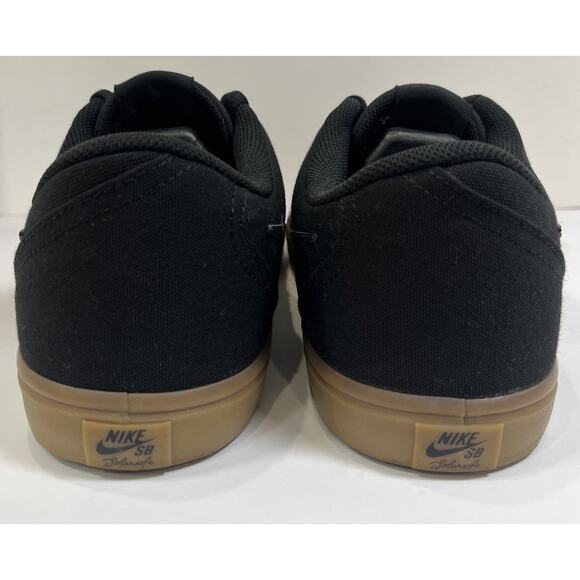 Nike SB Check Solarsoft Skateboarding Canvas Sneakers Men's 13 Black Gum MINT - Picture 5 of 10